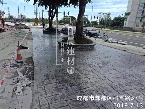 小区路面压花